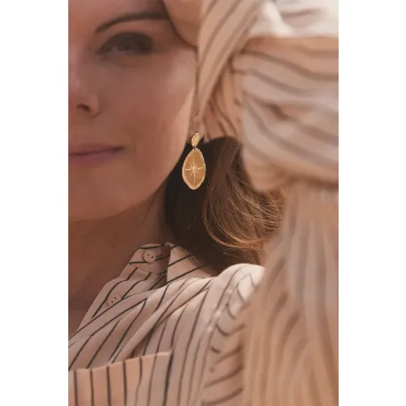 Boucles d'Oreilles Etoiles Or