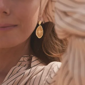 Boucles d'Oreilles Etoiles Or