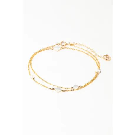 Bracelet collier swan nacré 