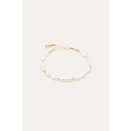 Bracelet grain de riz perle de culture