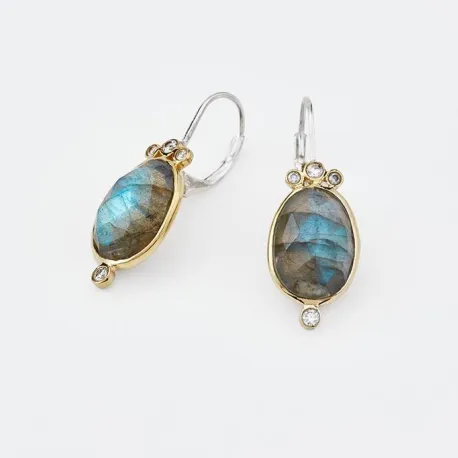 Boucle d'oreilles Leonisse labradorite