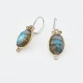 Boucle d'oreilles Leonisse labradorite