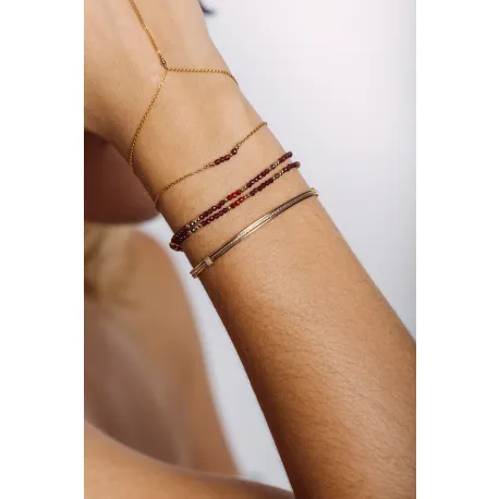 Jonc diamanté bicolore T1