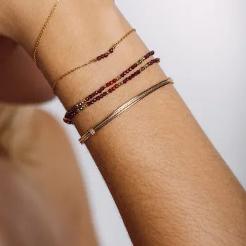 Jonc diamanté bicolore T1