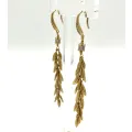 Boucles d'oreilles pendante Charlize or