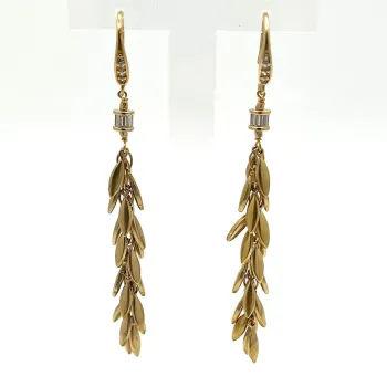 Boucles d'oreilles pendante Charlize or
