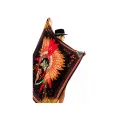 Foulard Nouveau Western noir 130cmx130cm 