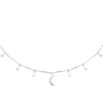 Collier étoiles et lune argent