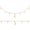 Collier étoiles et lune or