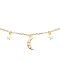 Collier étoiles et lune or