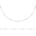 Collier grandes billes d'argent 