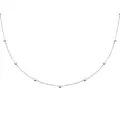 Collier grandes billes d'argent 