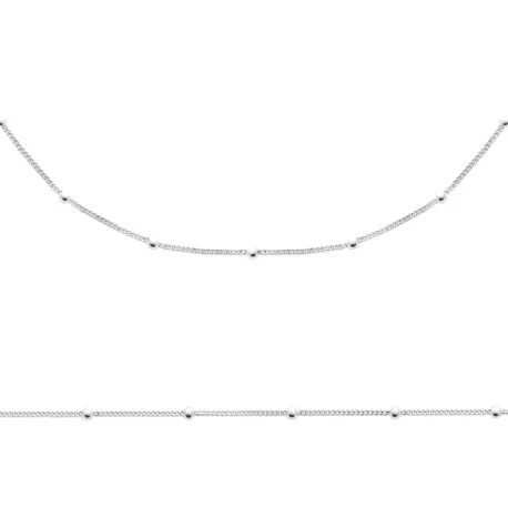Collier petites billes d'argent 