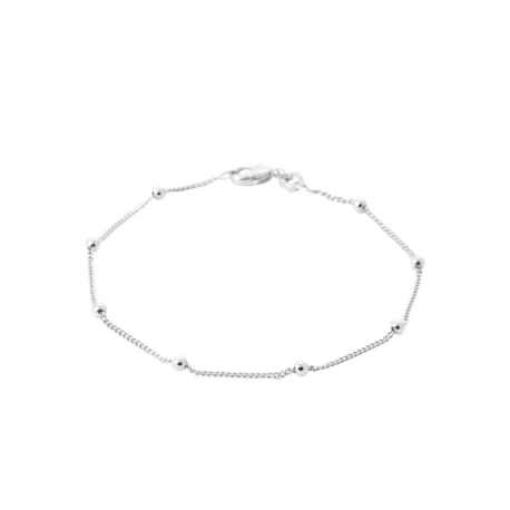 Bracelet petites billes d'argent  
