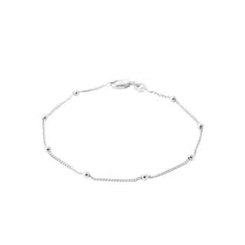 Bracelet petites billes d'argent  