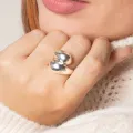 Bague épaisse en argent 925