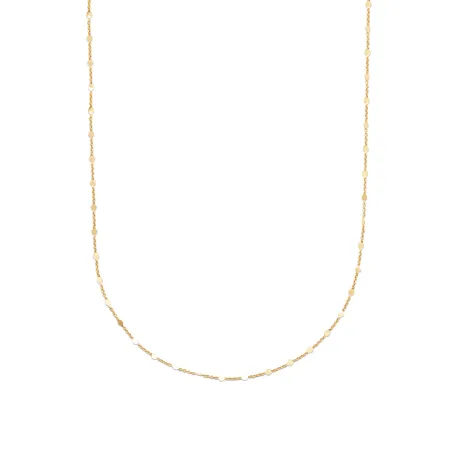 Collier chaine pastille plaqué or