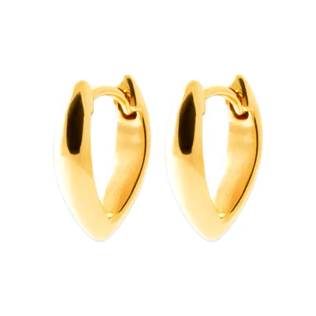 Boucles d'oreilles créoles plaqué or