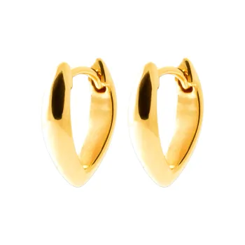 Boucles d'oreilles créoles plaqué or